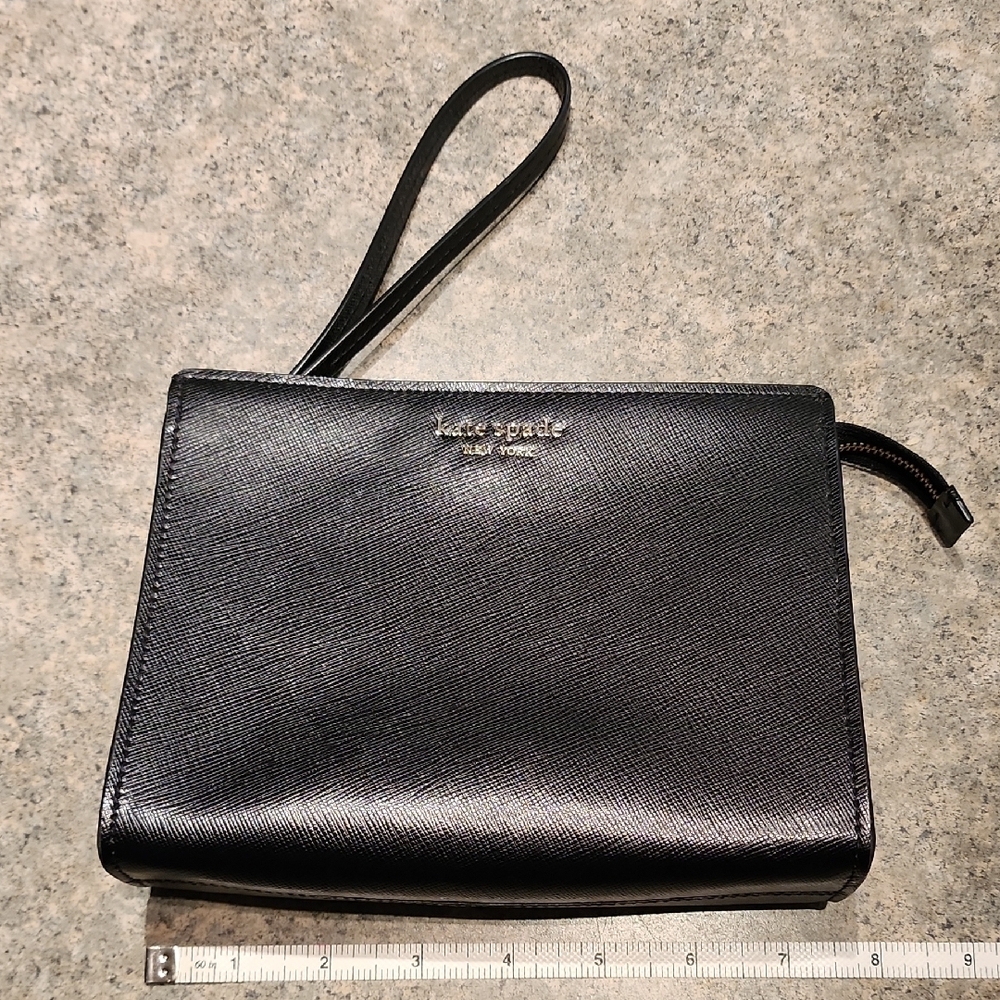 Kate Spade Black Wristlet Bag